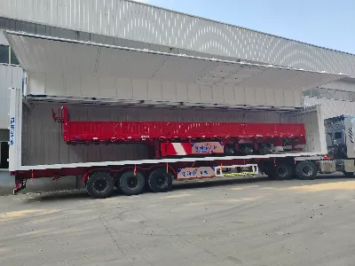 Vad används elsystemen på en plattbädds semitrailer till?
